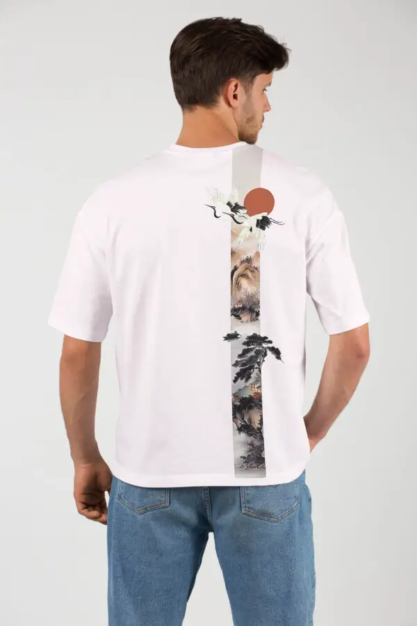 Flight & Tranquility” – Japanese Art Inspired T-Shirt